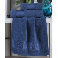  Набір рушників Gulcan Cotton — Ornament Blue 50*90 (2 шт.)+70*140 (1 шт.)