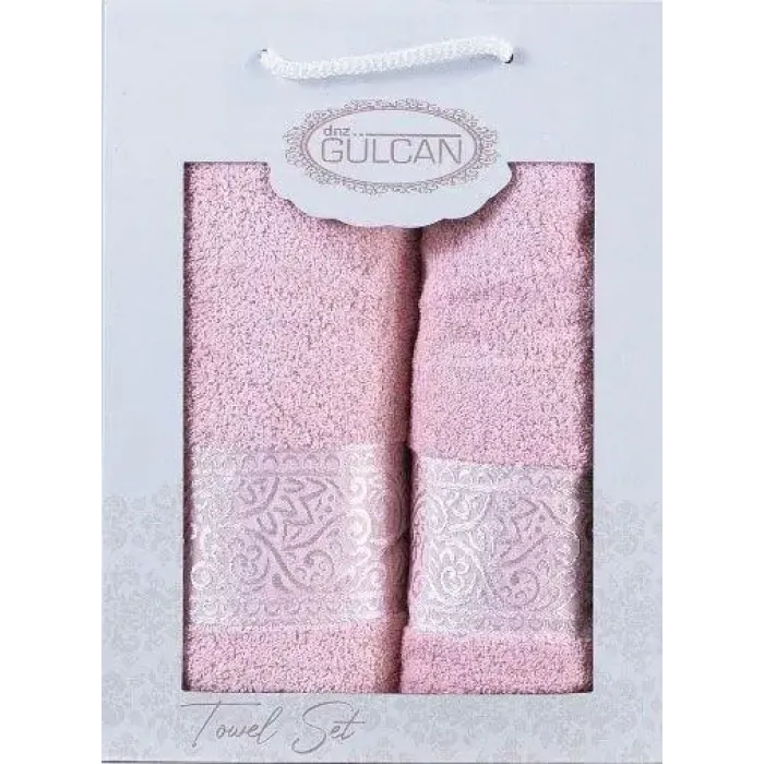Набір рушників Gulcan Cotton - Ornarment Pink 50*90+70*140
