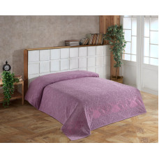 Махрове простирадло-покривало Gulcan Cotton 200x220 Royal Touch колір лаванда