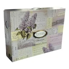 Махрове простирадло-покривало  Gulcan Cotton 200x220  Vancleef колір бузковий