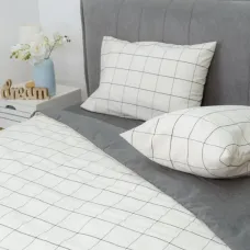 Комплект постільної білизни Viluta Двоспальний Варена бавовна Wash Printed 01