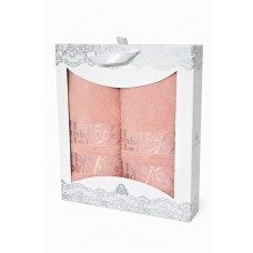 Набір  бамбукових рушників  Doruk  Tekstil  50*90+70*140  Bamboo Delux Peach