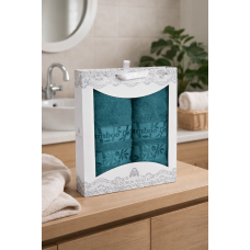 Набір  бамбукових рушників  Doruk  Tekstil  50*90+70*140  Bamboo Delux Green